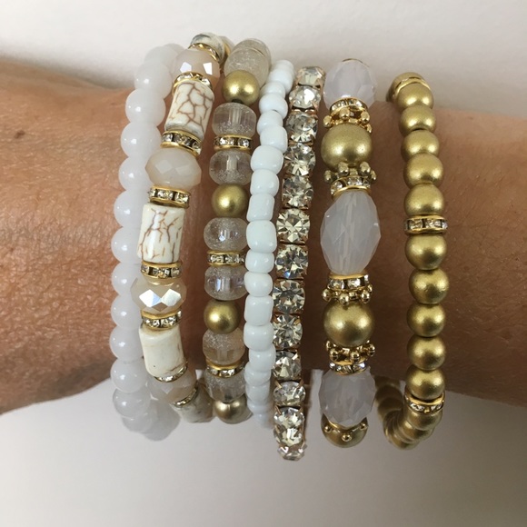 Classy Multi Bead Bracelet Set - Picture 3 of 3